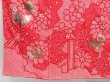 Photo6: 4402T11z1290 Vintage Japanese Kimono Silk FURISODE Chrysanthemum Red (6)