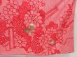 Photo7: 4402T11z1290 Vintage Japanese Kimono Silk FURISODE Chrysanthemum Red (7)