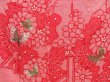 Photo8: 4402T11z1290 Vintage Japanese Kimono Silk FURISODE Chrysanthemum Red (8)