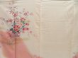 Photo8: 4405T01z880  Japanese Kimono Silk TSUKESAGE Peony Light peach (8)