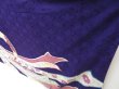 Photo4: 4405T10z1000 Vintage Japanese Kimono Silk FURISODE Tabane-noshi Purple (4)