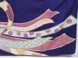 Photo7: 4405T10z1000 Vintage Japanese Kimono Silk FURISODE Tabane-noshi Purple (7)