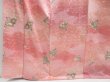 Photo4: 4405T11z980  Japanese Kimono Silk KOMON Folding fan Pink (4)