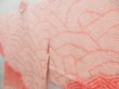 Photo2: 4407T04z460 Vintage Japanese Kimono Silk SHIBORI HAORI Wave Pink (2)