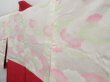 Photo7: 4407T06z670 Vintage Japanese Kimono Silk HAORI Maple Dark red (7)