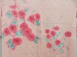 Photo3: 4407T07z450 Vintage Japanese Kimono Silk SHIBORI HAORI Flower Light pink (3)