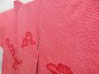 Photo2: 4407T11z430 Vintage Japanese Kimono Silk SHIBORI HAORI Pine Red-Pink (2)