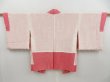 Photo6: 4407T11z430 Vintage Japanese Kimono Silk SHIBORI HAORI Pine Red-Pink (6)