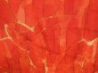 Photo4: 4407T12z540 Vintage Japanese Kimono Silk HAORI Leaf Orangered (4)