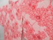 Photo2: 4408T13z590 Vintage Japanese Kimono Silk SHIBORI HAORI Maple Pink (2)