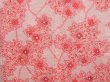 Photo3: 4408T13z590 Vintage Japanese Kimono Silk SHIBORI HAORI Maple Pink (3)