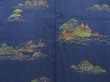 Photo3: 4408T04z600 Vintage Japanese Kimono Silk HAORI House Navy (3)