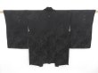 Photo4: 4408T05z420 Vintage Japanese Kimono Silk HAORI Phoenix Black (4)