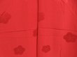 Photo3: 4409T03z620  Japanese Kimono Rinzu Silk JUBAN Plum blossom Dark red (3)