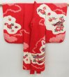 Photo6: 4409T04z450  Japanese Kimono Silk Girl's  Tabane-noshi Red (6)