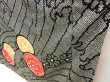 Photo4: 4409T07z1070 Vintage Japanese Kimono Silk SHIBORI FURISODE Black (4)