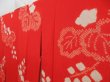 Photo2: 4409T11z880 Vintage Japanese Kimono Silk FURISODE JUBAN Tomato red (2)