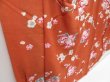 Photo3: 4409T13z760 Vintage Japanese Kimono Jinken KOMON Plum blossom Orange-Brown (3)