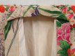 Photo7: 4420T01z610 Vintage Japanese Kimono Silk Girl's  Peony Off-white (7)