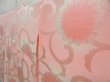 Photo2: 4420T03z750 Vintage Japanese Kimono Rinzu Silk Furisode JUBAN Pink (2)