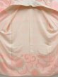 Photo7: 4420T03z750 Vintage Japanese Kimono Rinzu Silk Furisode JUBAN Pink (7)