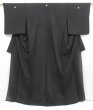 Photo1: 4420T04z600  Japanese Kimono Silk Ro KUROMONTSUKI See through Black (1)