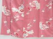 Photo4: 4420T06z860 Antique Japanese Kimono Jinken KOMON Sakura Dull pink (4)