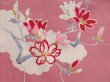 Photo5: 4420T06z860 Antique Japanese Kimono Jinken KOMON Sakura Dull pink (5)