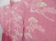 Photo2: 4420T09z510 Vintage Japanese Kimono Silk HAORI Pine Pink (2)