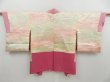 Photo6: 4420T09z510 Vintage Japanese Kimono Silk HAORI Pine Pink (6)