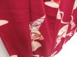 Photo3: 4420T10z620 Vintage Japanese Kimono Silk KOMON Rose Wine red (3)