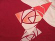 Photo6: 4420T10z620 Vintage Japanese Kimono Silk KOMON Rose Wine red (6)