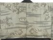 Photo2: 4420T11z420 Vintage Japanese Kimono Silk Men's HAORI Deer Dark gray (2)