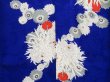 Photo5: 4421T05z660 Vintage Japanese Kimono Jinken KOMON Dark lavender blue (5)