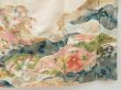 Photo7: 4421T09z880 Vintage Japanese Kimono Silk TSUKESAGE Chrysanthemum Sand beige (7)