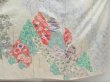 Photo7: 4421T13z960 Vintage Japanese Kimono Silk FURISODE Flowers Off-white (7)