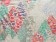 Photo8: 4421T13z960 Vintage Japanese Kimono Silk FURISODE Flowers Off-white (8)