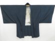 Photo4: 4423T13z580 Vintage Japanese Kimono Silk Men's HAORI Tiger Navy-Gray (4)