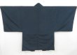 Photo5: 4423T13z580 Vintage Japanese Kimono Silk Men's HAORI Tiger Navy-Gray (5)