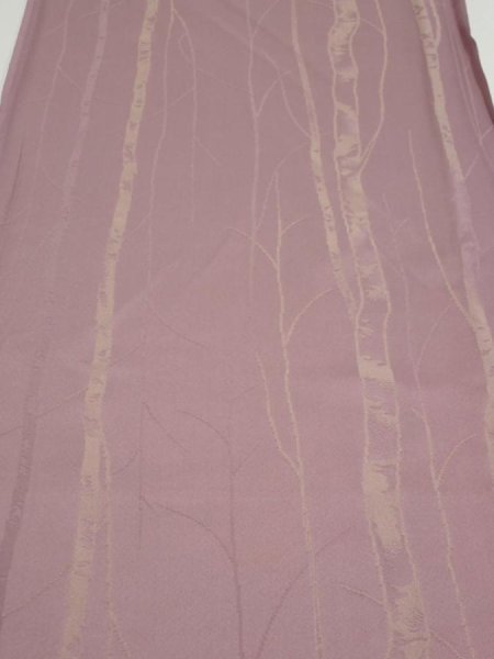 Photo1: 4A06z90  Japanese Kimono Silk  FABRIC Grove Light purple 63.0x14.0 (1)