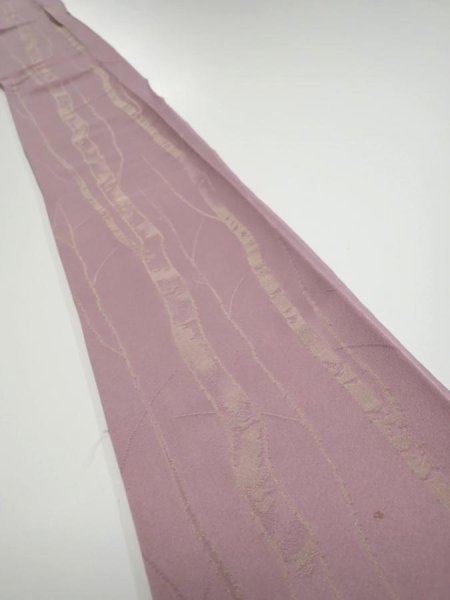 Photo1: 4A07z50  Japanese Kimono Silk  FABRIC Grove Light purple 57.5x7.3 (1)