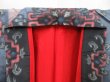 Photo6: 4427T01z530 Vintage Japanese Kimono Silk  MEISEN KOMON Lavender blue (6)