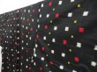 Photo2: 4427T02z670 Vintage Japanese Kimono Silk MEISEN KOMON  Black (2)