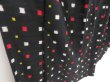 Photo3: 4427T02z670 Vintage Japanese Kimono Silk MEISEN KOMON  Black (3)