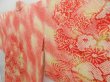 Photo2: 4427T06z530 Vintage Japanese Kimono Silk SHIBORI HAORI Flowers Orangered (2)