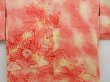 Photo3: 4427T06z530 Vintage Japanese Kimono Silk SHIBORI HAORI Flowers Orangered (3)