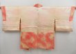 Photo6: 4427T06z530 Vintage Japanese Kimono Silk SHIBORI HAORI Flowers Orangered (6)