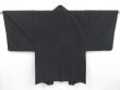 Photo4: 4427T07z550 Vintage Japanese Kimono Silk Men's HAORI Gourd Black (4)