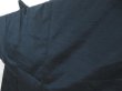 Photo4: 4428T01z590 Vintage Japanese Kimono Silk Men's HAORI  Dark navy (4)