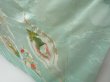 Photo4: 4428T07z1050 Vintage Japanese Kimono Silk FURISODE Crane Mint green (4)